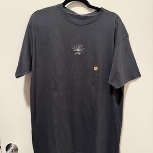 Jetty Charcoal Graphic Crew Neck T-Shirt NEW